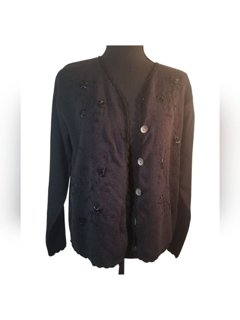 Epogee Sequin Cardigan Sweater. C1